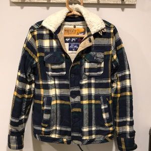 SuperDry Lumberjack Jacket. Green. Medium